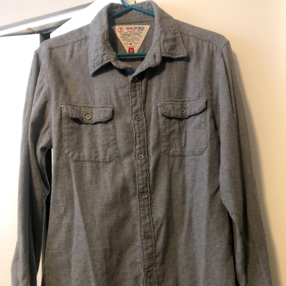 Original Jeffery Max Gray Flannel LS Medium